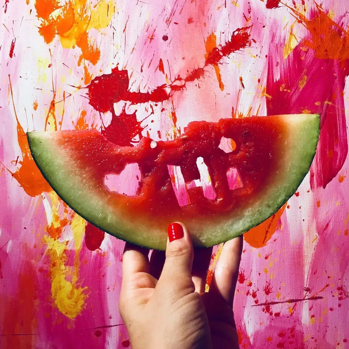 Jungle in Pink, the painting