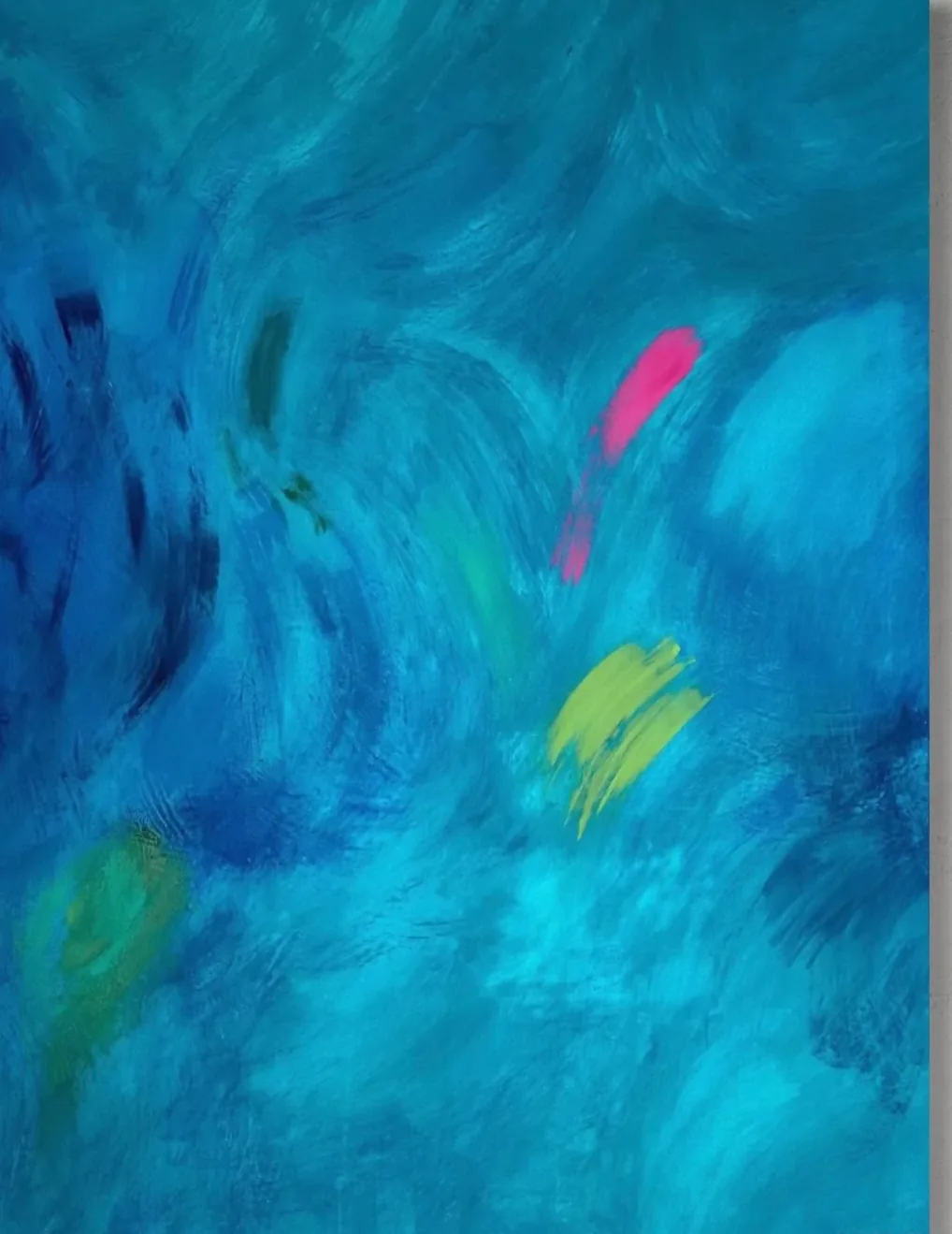 Turquoise, the painting