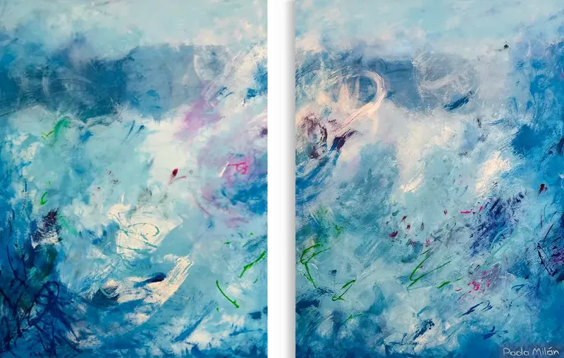 Untitled Diptych (Emergent 13)
